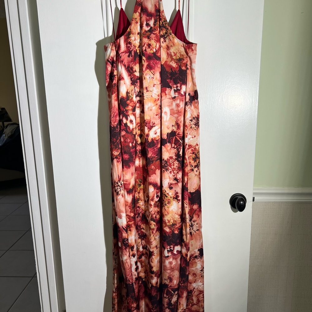 PRICE DROP Nicole Miller Floral Slip Maxi Dress - Picture 5 of 9